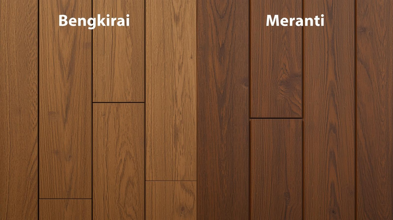 Mana Lebih Tahan Cuaca? Perbandingan Kayu Bengkirai dan Meranti untuk Eksterior